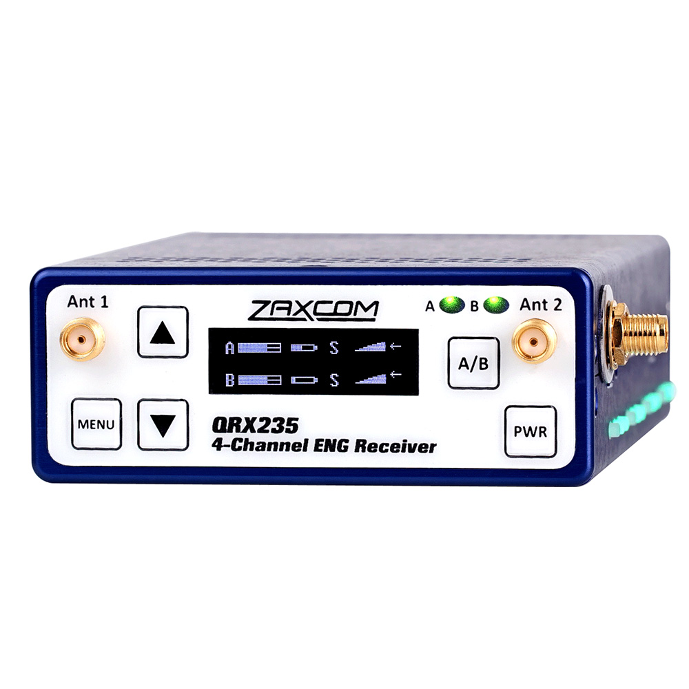 Zaxcom QRX235 Narrow Band 4 Channel Receiver with Zaxnet