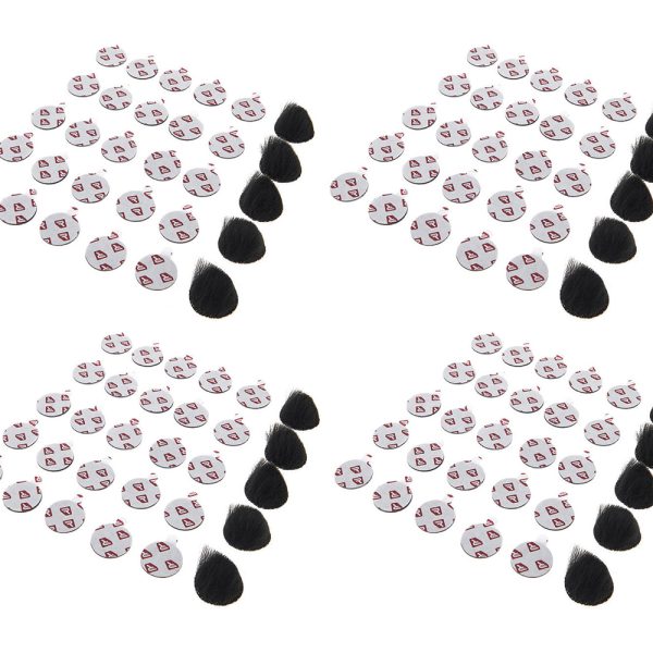 Rycote Overcovers Adv. BLACK FUR DISC's (100 x BLK)