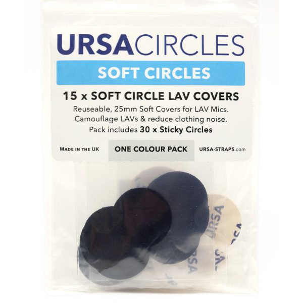 Ursa Soft Circles (Pack of 15 c/w 30 Stickies) BLACK