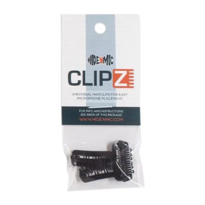 Hide A Mic Clipz Hair Clips Black