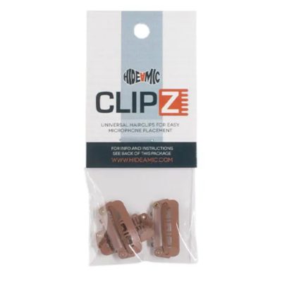 Hide A Mic Clipz Hair Clips Brown